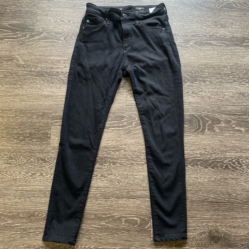 AG Farrah Skinny Black High Rise